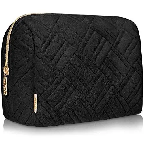 Produktbild: BOACAY Große Make-up-Tasche, Reise Kosmetiktasche für Damen, Mädchen & Kinder, Schminktasche & Organizer für Geldbörse, Tragbare Kulturbeutel (Large 1) Panther Black