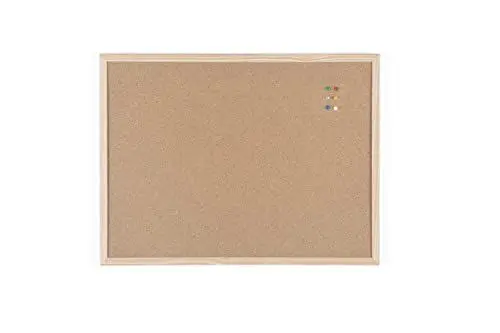 Produktbild: BoardsPlus Korktafel, 60 x 45 cm, Kiefer Holzrahmen, Naturkork Pinnwand, 5 Größen wählbar