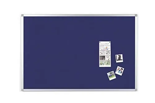 Produktbild: BoardsPlus - Pinnwand - 90 x 60 cm - Blauem Filztafel mit Aluminiumrahmen