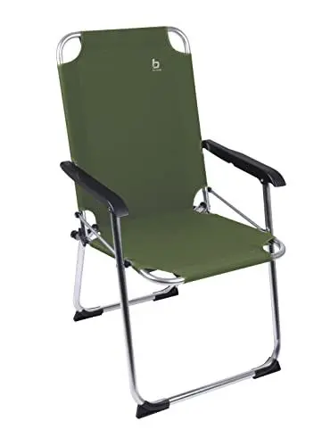 Produktbild: Bo-Camp Alu Klappstuhl Angelstuhl Anglerstuhl Camping Stuhl Klappsessel Faltbar Grün