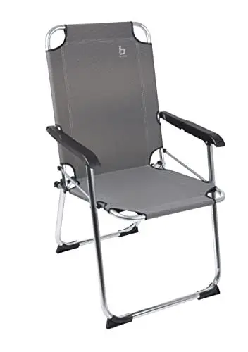 Produktbild: Bo-Camp Alu Klappstuhl Angelstuhl Anglerstuhl Camping Stuhl Klappsessel Faltbar beige