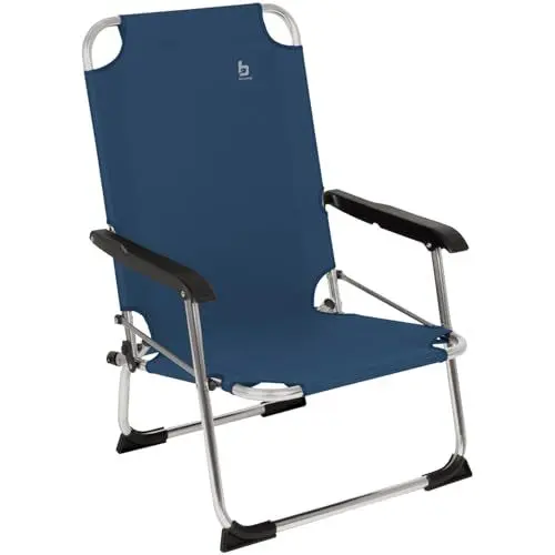 Produktbild: Bo-Camp Alu Strand Stuhl Copa Rio Klappstuhl Camping Angel Garten Sessel Niedrig blau