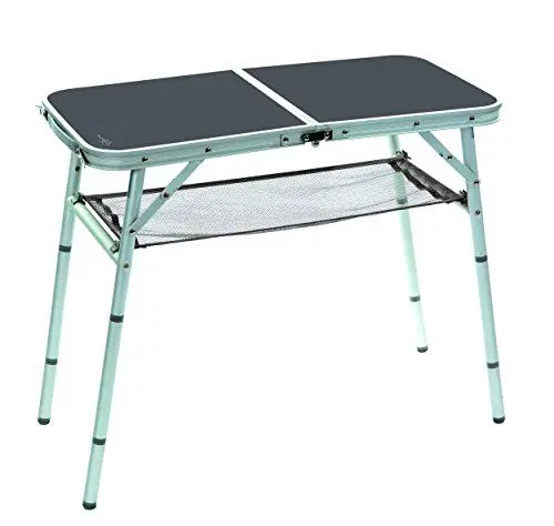 Produktbild: Bo-Camp Campingtisch Klapptisch Koffertisch Mit 4 Höhen Alu 80 x 40 cm Grau