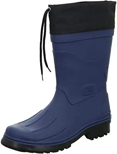 Produktbild: Bockstiegel Gummistiefel in Übergrößen Blau Nils - Dk-Blau/Schwarz große Herrenschuhe, Größe:47
