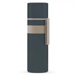 Produktbild: boddels Thermoskanne mit Becher 500ml - Isolierflasche aus Edelstahl, auslaufsicher, Vakuum-isoliert, doppelwandig, Thermosflasche mit Becher, BPA-frei, hält 12h warm, 360° Verschluss, Trageschlaufe
