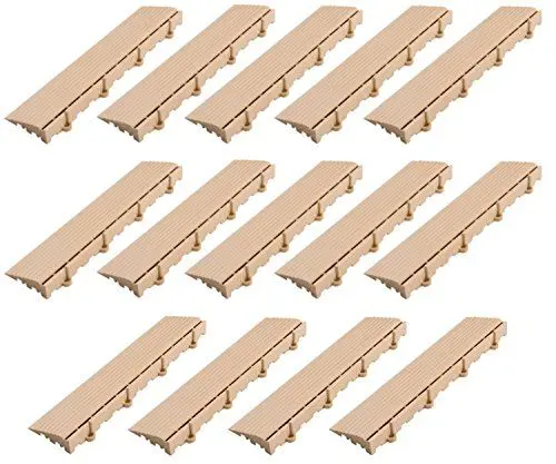 Produktbild: BodenMax 14-er Set Seitenteile mit Öse | kompatibel NUR mit BodenMax Fliesen | Beige
