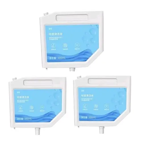 Produktbild: Bodenreiniger, 300 ml Flüssigkeit. Kompatibel mit Dreame L10s Ultra S10 S10 PRO S10 Plus. Spezielles Haushaltszubehör.(3pcs)