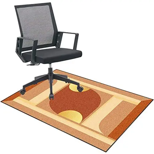 Produktbild: Bodenschutzmatte Bodenschutzmatte Bürostuhlunterlage Bürostuhl Teppichschutz Gaming Bodenmatte Rutschfester Bodenschutz für Parkett, Laminat, Hartböden und Teppich 120×140cm