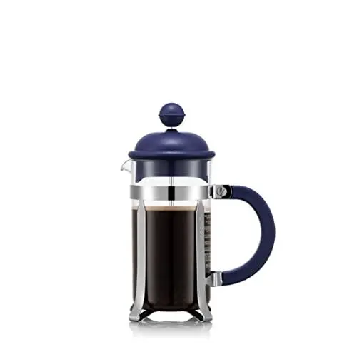 Produktbild: BODUM Caffettiera 1913-540BTR Tritan-Kaffeemaschine, 3 Tassen, 0,35 l, 340,2 g, Dunkelblau
