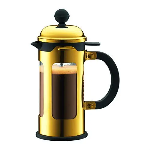 Produktbild: Bodum 11170-17 New Chambord Kaffeebereiter 3 Tassen, Borosilikatglas, Gold