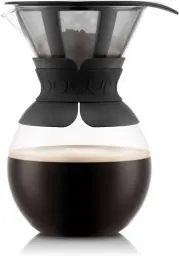 Produktbild: Bodum 11571-01S pour over Kaffeebereiter (Permanentfilter, Spülmaschinengeeignet, 1,0 liters) schwarz