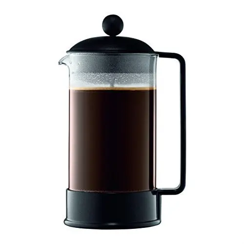 Produktbild: Bodum 1548-01SA-10 Brazil Kaffeebereiter 8 Tassen 1 L Kunststoff, Schwarz