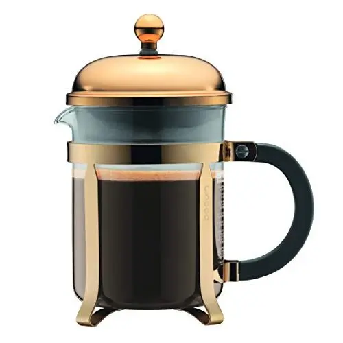 Produktbild: Bodum CHAMBORD Kaffeebereiter, 4 Tassen, 0.5 l, Edelstahl, Borosilicateglas, Gold, 0,5 l