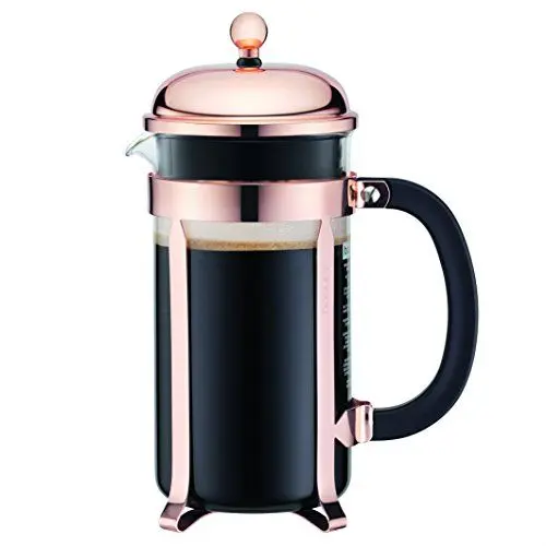 Produktbild: Bodum Kaffeebereiter, Borosilikatglas, Braun, 34 oz, Kupfer