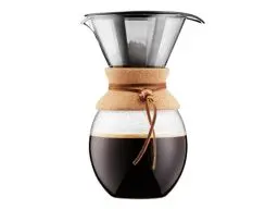 Produktbild: Bodum Pour Over Kaffeebereiter mit permanentfilter, Glas, Beige, 51 Ounce