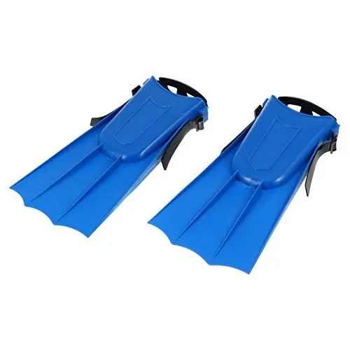 Produktbild: Bodyboard Flossen 1 Paar Schwimmtrainingsflossen Bequeme Silikonschwimmschwimmflossen Blau Gr??e 40-44 Kurze Schwimmflossen
