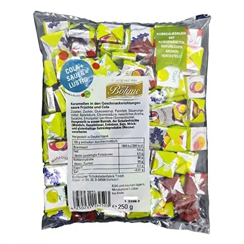 Produktbild: Böhme Karamellen Cola- Und Früchtegeschmack 250g