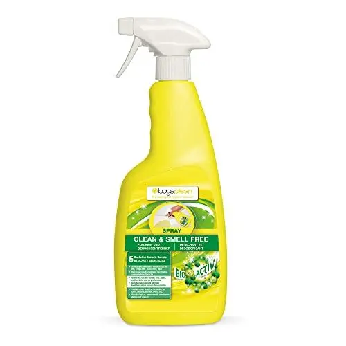 Produktbild: Bogaclean Clean & Smell Free Spray - Geruchsentferner & Fleckenentferner - 750 ml - Mikrobiologischer Geruchsneutralisierer & Enzymreiniger