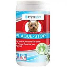 Produktbild: Bogadent Plaque-Stop - Hunde Zahnpflege - 70g - Pulver zur Beseitigung von Zahnstein & gegen Mundgeruch bei Hunden - Einfach Zahnstein selbst entfernen - Zahnsteinentferner Hund, UBO0783