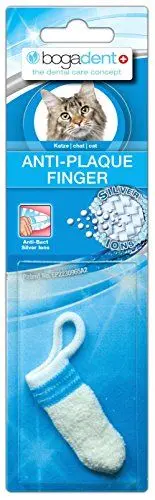 Produktbild: Bogadent bogar, Anti-Plaque Finger, Zahnbürste Katze, Mit patentierter Silberionen-Technologie, Fingerförmige Katzenzahnbürste, Katzen-Zahnpflege, Katzenzubehör, 1 Stück