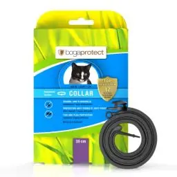 Produktbild: bogaprotect Collar - Floh und Zeckenhalsband für Katzen - Natürlicher Floh und Zeckenschutz für Katzen - bis zu 12 Wochen - Floh und Zeckenband für Katzen - 100% natürliche Inhaltsstoffe, UBO0362