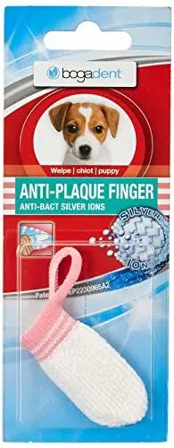 Produktbild: bogar, Bogadent Anti-Plaque Finger, Zahnbürste Hund, Patentierte Silberionen-Technologie, Fingerförmige Hundezahnbürste, Zahnsteinentferner Hund, Hundezubehör, 1 Stück