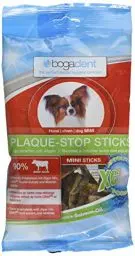 Produktbild: bogar, Bogadent Plaque-Stop Sticks, Zahnpflege für Hunde, Hundezubehör für kleine Hunde, Dental Sticks Hund, Hundesnack mit Algen, Fisch, Fleisch, Früchten und Mineralien, 100 g