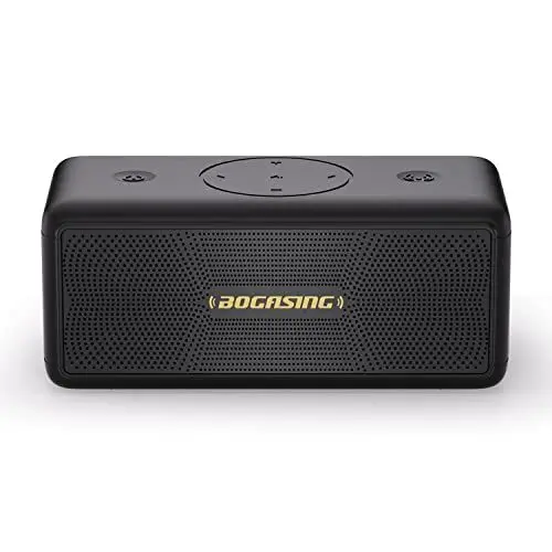 Produktbild: BOGASING Bluetooth Lautsprecher M5 Musikbox Tragbarer, 40W Surround Stereo Sound & Kraftvoller Bass, 30H Akku, IPX7 Wasserdicht, EQ, Kabelloser, Bluetooth Box, USB Stick für Draußen