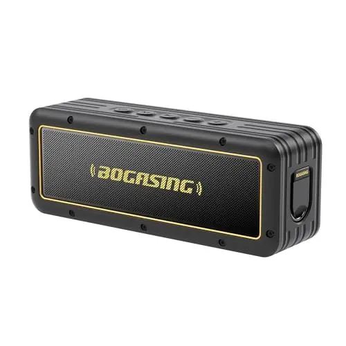 Produktbild: BOGASING G4 Bluetooth Lautsprecher, Bluetooth Box mit Tieferem Bass, 50W Kabelloser Tragbarer Boxen, 24H Akku, 3 EQ, IPX7 Wasserschutz, Musikbox Bluetooth 5.3, TF Karte, AUX für Outdoor