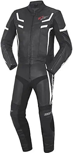 Produktbild: Bogotto ST-Evo 2-Teiler Motorrad Lederkombi, schwarz/weiß, 50