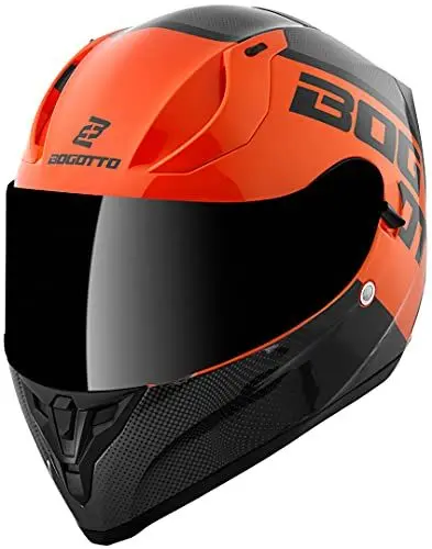 Produktbild: Bogotto V128 BG-X Helm, schwarz/orange, XL