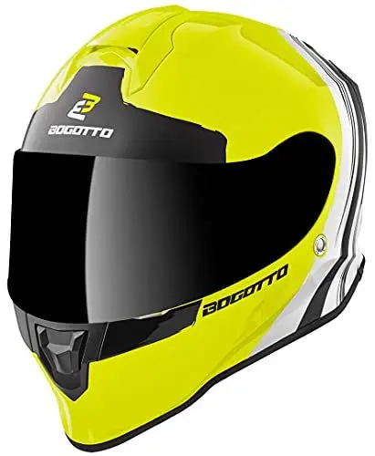 Produktbild: Bogotto V151 Wild-Ride Helm, gelb/schwarz/weiß, L