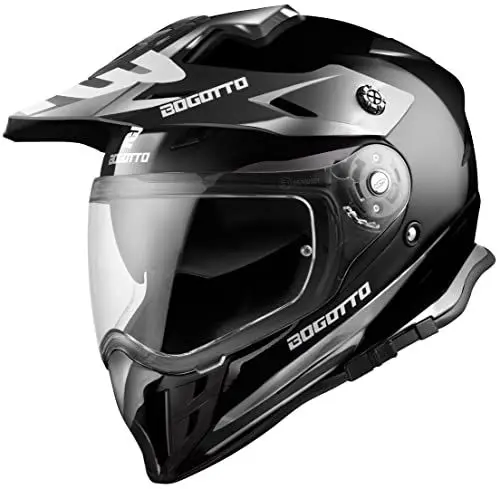 Produktbild: Bogotto V331 Enduro Helm, schwarz, XS