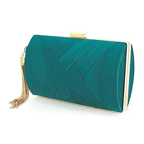 Produktbild: Bohend Mode Unterarmtasche Quasten Handtasche Täglicher Gebrauch von Hochzeitsclubs Clutches für Damen（Gold）