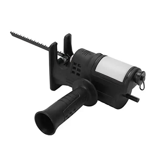 Produktbild: Bohrmaschine-zu-Säge-Adapter, Schwarz Zeitsparender Säbelsäge-Konverter Kompakter Komfortgriff Zum Schneiden von Holz und Kunststoff