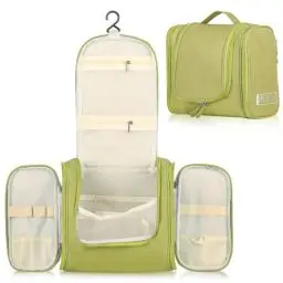 Produktbild: Boic Kulturbeutel Herren, Kulturbeutel Zum Aufhängen, Reise Kulturtasche Damen, Kulturtasche Zum Aufhängen, Waschtasche Mit Haken, Toiletry Bag Für Damen Und Herren (Grün)