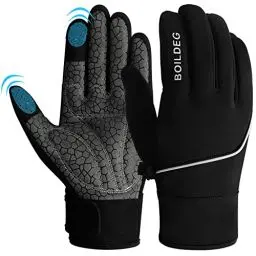 Produktbild: boildeg Fahrradhandschuhe Radsporthandschuhe rutschfeste und Stoßdämpfende Mountainbike Handschuhe mit Signalfarbe geeiget Unisex Herren Damen
