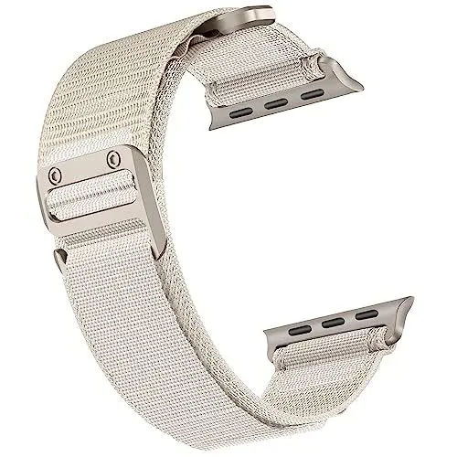 Produktbild: BOJYS Alpine Loop Apple Watch Series 10 Armband 49mm 46mm 45mm 44mm 42mm, Sport Separate Textil Stretch Nylon Titan G-Haken Armband für iWatch Ultra 2 Series 10 9 8 7 6 5 4 3 2 1 SE