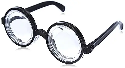 Produktbild: Boland 00371 - Brille Nerd, schwarz, Hornbrille, sympathischer Streber, Fachidiot, Sonderling, Karneval, Fasching, Mottoparty, Verkleidung, Accessoire