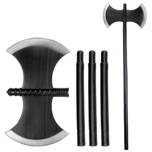 Produktbild: Boland 00578 - Axt aus Kunststoff, circa 106 cm, Waffen Attrappe für Faschingskostüme, Ritter Kostüm, Zubehör für Karneval und Mottoparty