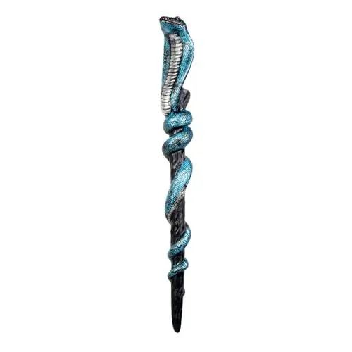 Produktbild: Boland 00626 - Schlangen-Zepter, Länge ca. 64 cm, Stab, Waffe, Symbol, Accessoire, Karneval, Kostüm, Themenparty, Mottoparty