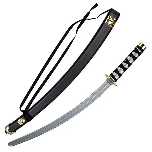 Produktbild: Boland 00660 - Ninja-Schwert mit Scheide, ca. 73 cm lang, Kunststoff, Tragegurt, Samurai, Kämpfer, Säbel, Karneval, Halloween, Mottoparty