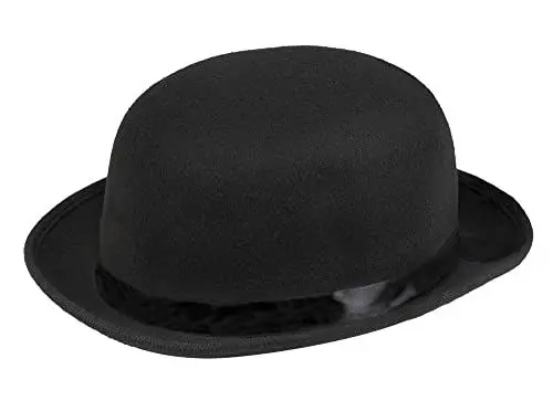 Produktbild: Boland 04211 - Melonenhut Schwarz, für Erwachsene, Hut, Kopfbedeckung, Kostüm, Karneval, Mottoparty