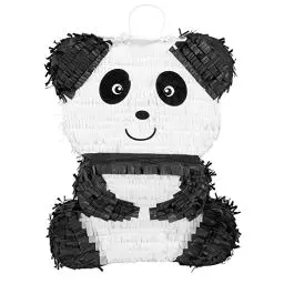 Produktbild: Boland 30960 - Pinata Panda, Größe 50 x 38 x 10 cm, schwarz-weißer Bär, Geburtstag, Dekoration, Party-Spiel, Geschenk