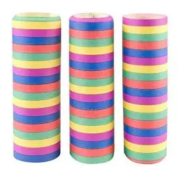 Produktbild: Boland 42025 - Luftschlangen 5 Farben, 3 Stück, Länge je 400 cm, Mehrfarbig, Bunt, Karneval, Geburtstag, Dekoration, Disco, Kindergeburtstag, Kindergarten, Gartenparty, Mottoparty