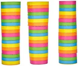 Produktbild: Boland 42026 - Luftschlangen Regenbogen, 3 Stück, Länge je 400 cm, Mehrfarbig, Bunt, Karneval, Geburtstag, Dekoration, Disco, Kindergeburtstag, Kindergarten, Gartenparty, Mottoparty