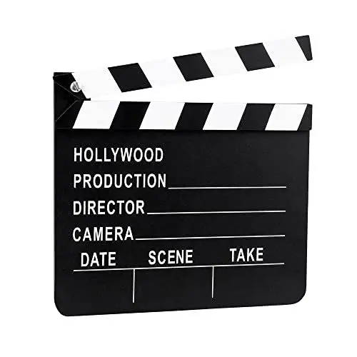 Produktbild: Boland 44208 - Filmklappe, ca. 18 x 20 cm, Regisseur, Kino, Kamera ab und Action, Accessoire für Karneval und Mottopartys, Kostüm-Zubehör