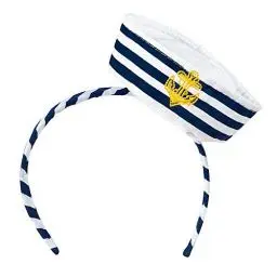 Produktbild: Boland 44356 - Tiara Navy Sailor mit Mütze, Haarreif, Matrose, Seemann, Seefahrer, Marine, Accessoire, Haarreif, Kopfbedeckung, Kostüm, Mottoparty, Karneval