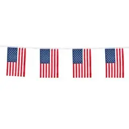Produktbild: Boland 44951 - Flagge USA, Girlande, Länge 4 m, Dekoration, Fasching, Themenparty, Mottoparty