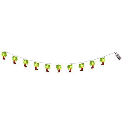 Produktbild: Boland 52157 - LED-Lichterkette Palmen, Länge 140 cm, Batterietyp 2xAA, Dekoration, Karneval, Mottoparty, Gartenparty, Sommerfest